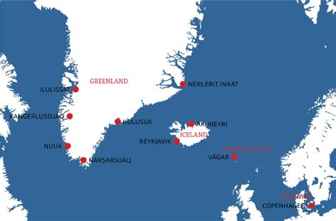 Iceland And Greenland Map | Zoning Map