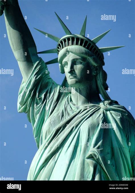 Statue of liberty is close up portrait Stock Photo - Alamy