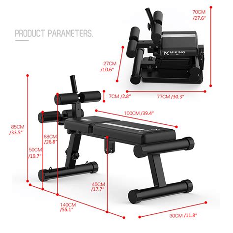 Adjustable Sit up Bench AB Flat Incline Decline Abdominal Training Cru ...