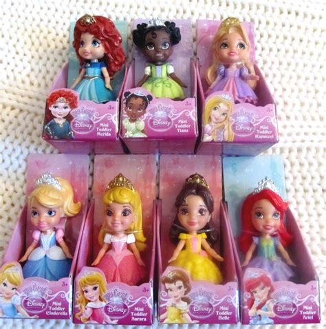 New Lot/Set of 7 My First Disney Princess Mini Toddler Moveable Dolls Figure | First disney ...