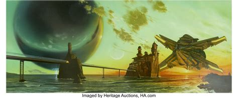 PAUL YOULL (English b. 1965). Excession, paperback cover, 1996. Oil | Lot #89124 | Heritage Auctions
