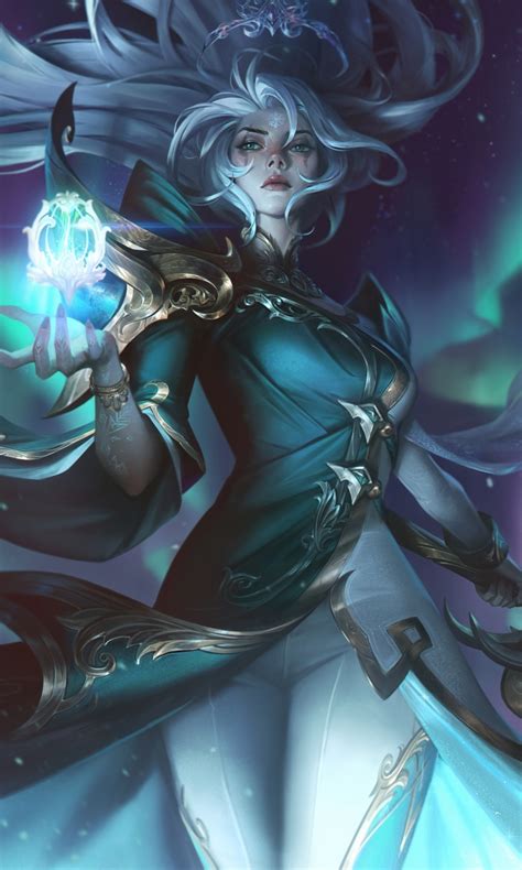 768x1280 Winterblessed Diana League Of Legends 768x1280 Resolution Wallpaper, HD Games 4K ...