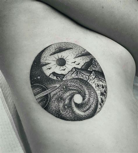 Pin by Vaishnavi Solanki on ink | Hipster tattoo, Yin yang tattoos, Ying yang tattoo