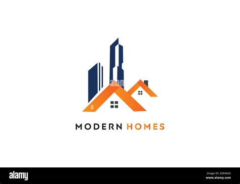 modern house real estate logo design template Stock Vector Image & Art - Alamy