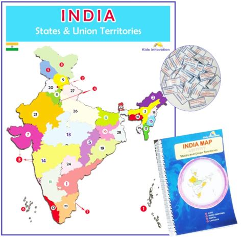 Buy Kids Innovation India Puzzle with State & capital Pieces, Capital ...