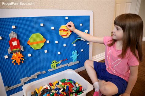 LEGO Wall Building Ideas and Printable Building Cards - Frugal Fun For Boys and Girls