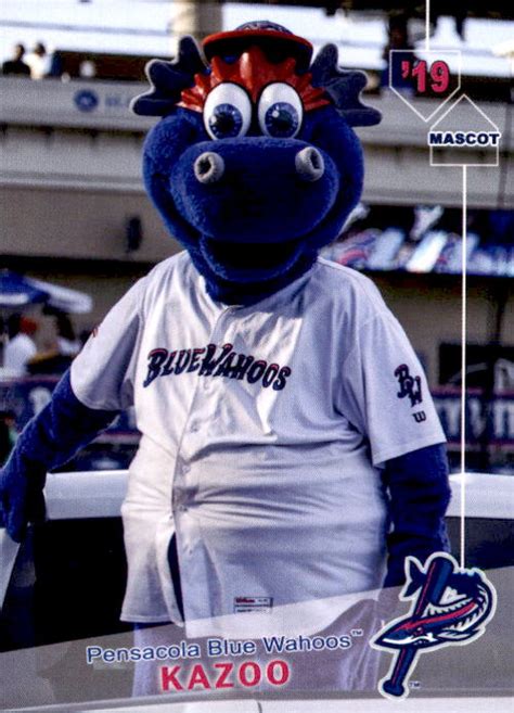 2019 Pensacola Blue Wahoos Grandstand #35 Kazoo MASCOT - NM