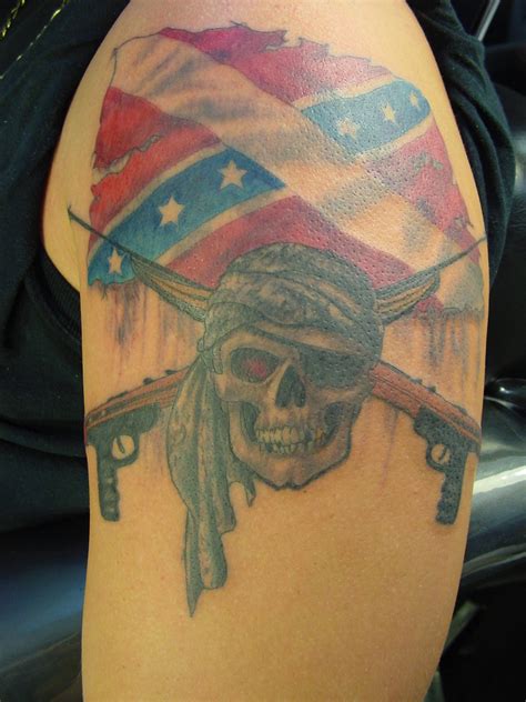 Rebel Flag Tattoos Designs, Ideas and Meaning | Tattoos For You