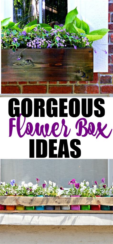 Gorgeous Flower Box Ideas - At The Picket Fence