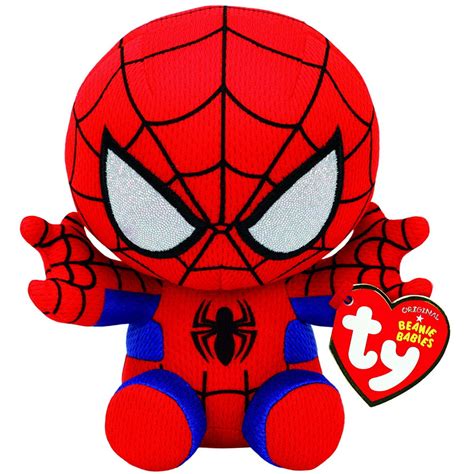 New Ty Spiderman Plush, Red/blue, Regular Plush Stuffed Animal Plush ...