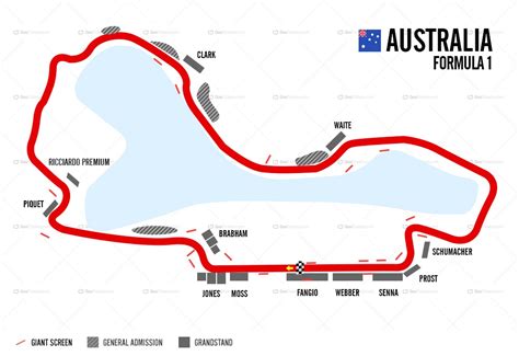 F1_Circuit Map_Melbourne_Goo | MOTOSPORTS TRAVEL