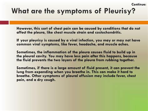 PPT - Pleurisy: Causes, Symptoms, Daignosis, Prevention and Treatment ...