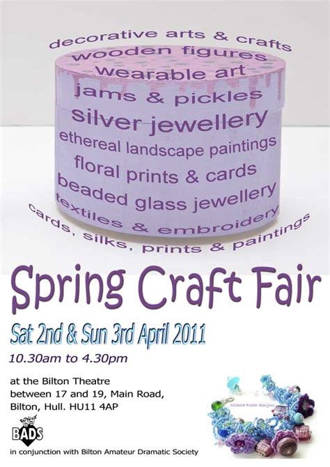 Spring Craft Fair, Bilton Theatre, Hull