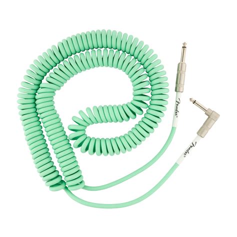 Fender Original Series Coil Cable (Surf Green, 30 ft, Straight/Right ...