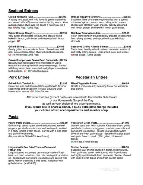 Menu of Rathskeller Restaurant in Indianapolis, IN 46204