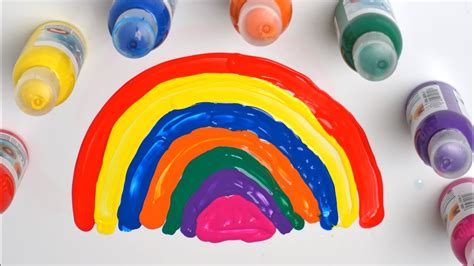 Learn Colours Paint Rainbow - Painting Learning Colors rainbow ...