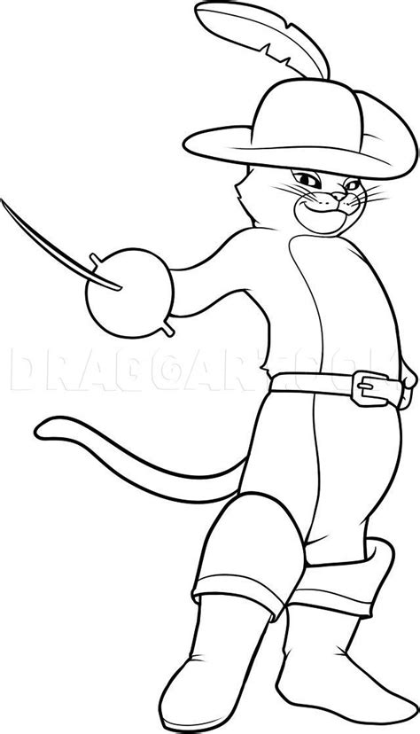 Puss in boots puss in boots coloring page – Artofit