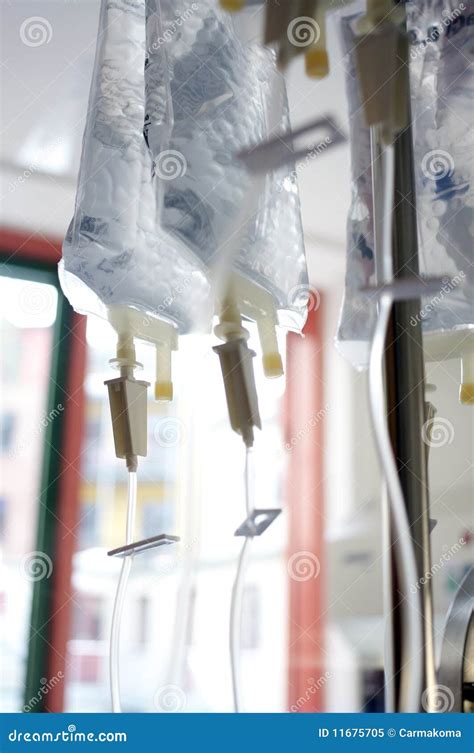 Bag for a Drip in a Hospital Stock Image - Image of sickroom, dose ...