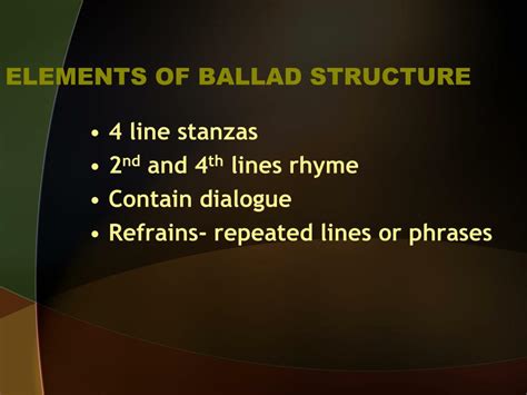 PPT - BALLADS PowerPoint Presentation, free download - ID:2831957