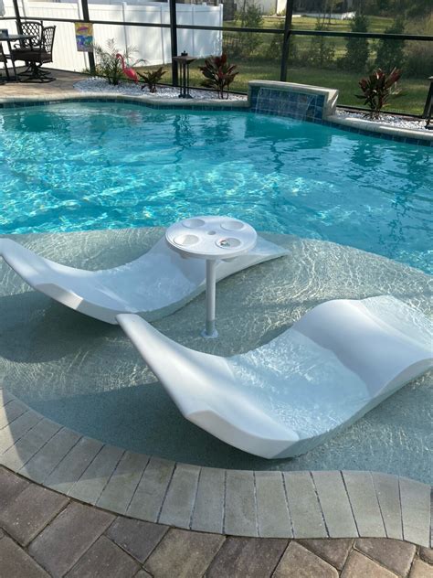 Baja Table Sun Shelf Umbrella Table for Ledge in Swimming Pool - AugHog ...