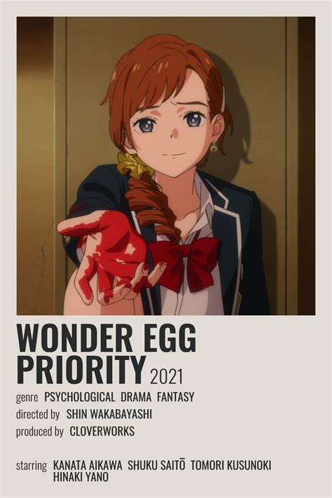 wonder egg priority poster | Anime films, Anime reccomendations, Anime titles