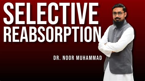 Selective Reabsorption | Biology | DNA Dr Noor Academy - YouTube