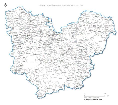 Carte - Département Eure - Arts et Voyages