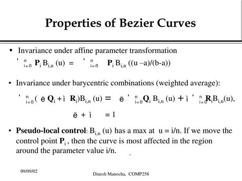 PPT - Properties of Bezier Curves PowerPoint Presentation - ID:582004