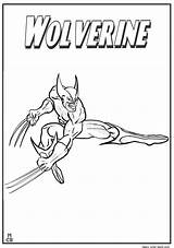 Wolverine Superhero Coloring Page Printable Sketch sketch template