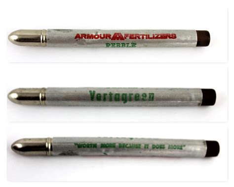 Vintage Advertising Pencils / Bullet Pencils / Collectible Pencil ...