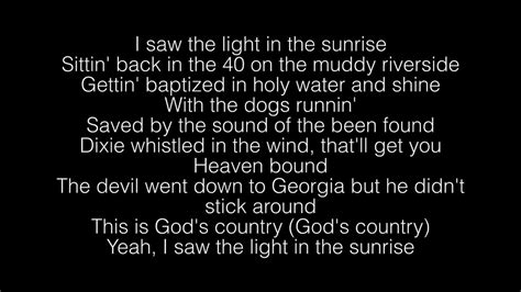 Blake Shelton- God's Country Lyrics - YouTube