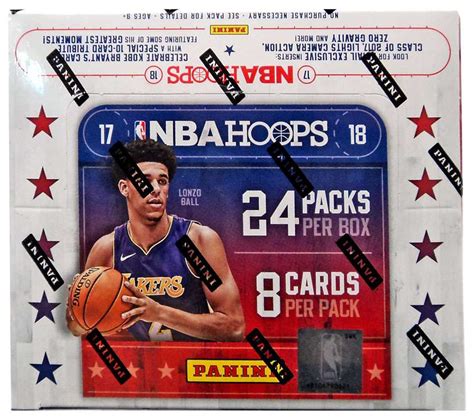 NBA Panini 2017-18 Hoops Basketball Trading Card RETAIL Box 24 Packs - ToyWiz