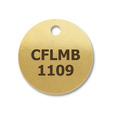 IdentificationTags.com : Brass Round Engraved Tags