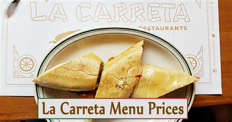 La Carreta Menu Prices | All Specials, Lunch & Breakfast Menu and Prices