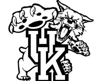 Free Coloring Page Of A Kentucky Wildcats Logo Images