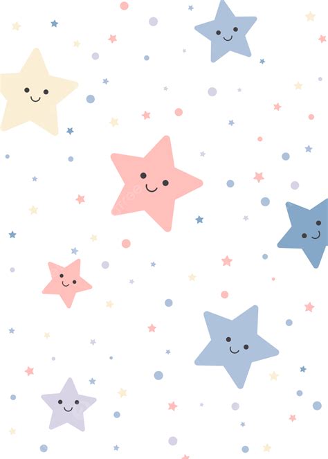 Baby Cute Background With Colorful Stars Wallpaper Image For Free ...