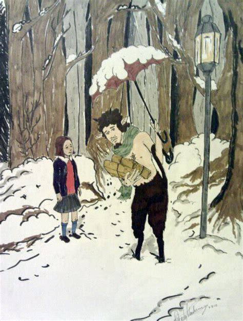 Lucy and Mr. Tumnus by V00Gray on DeviantArt