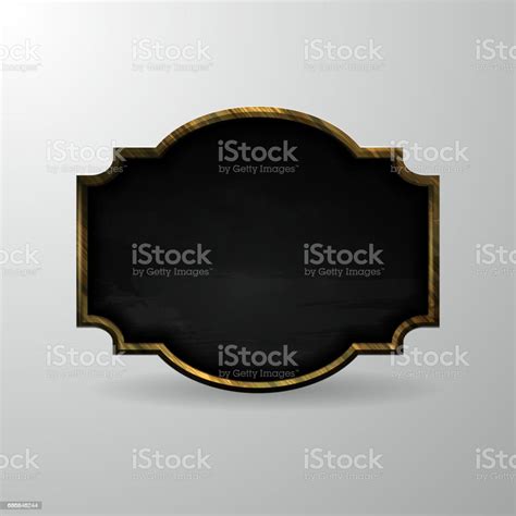 Wooden Frame Chalkboard Background Stock Illustration - Download Image ...