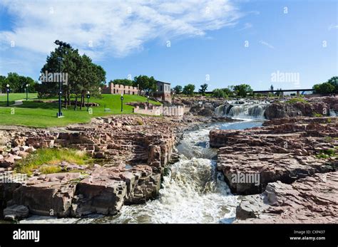 Falls on the Big Sioux River, Falls Park, Sioux Falls, South Dakota ...