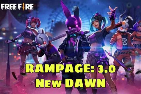 Free Fire Rampage 3.0 New Dawn Event Announced