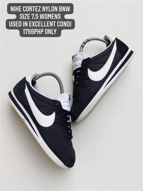 NIKE CORTEZ BLACK WHITE, Women's Fashion, Footwear, Sneakers on Carousell