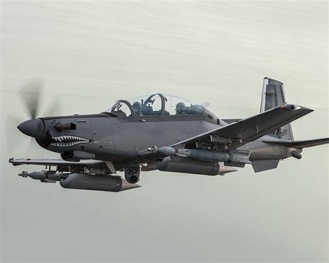 The Embraer EMB 314 Super Tucano Attack aircraft and Counter insurgency Fighter Aircraft ...