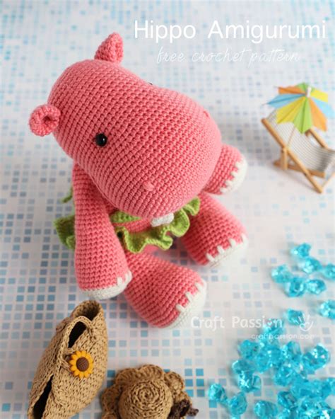 Hippo Amigurumi Pattern - Free Crochet Pattern • Craft Passion