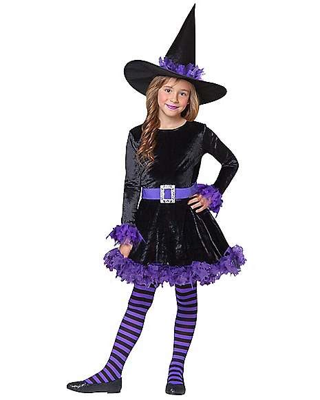 Kids Purple Shredded Witch Costume - Spirithalloween.com