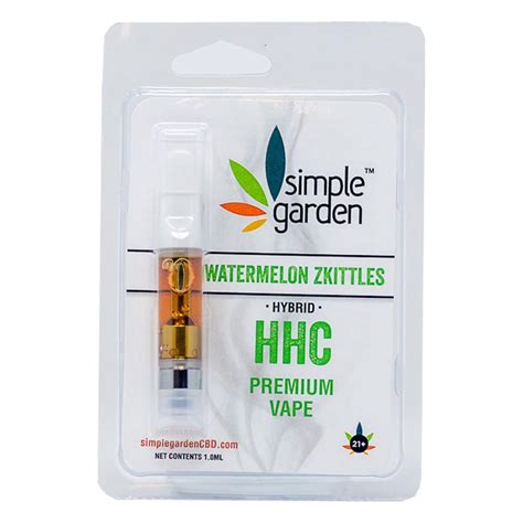 HHC Vape Cartridge - Watermelon Zkittles (Hybrid) - Simple Garden