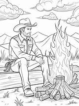 Campfire Cooking Coloring Page Images  Free Download On Freepik sketch template