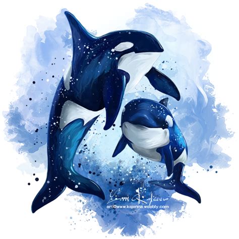 Orcas by https://www.deviantart.com/kajenna on @DeviantArt | Arte de ballena, Ballenas, Arte de ...