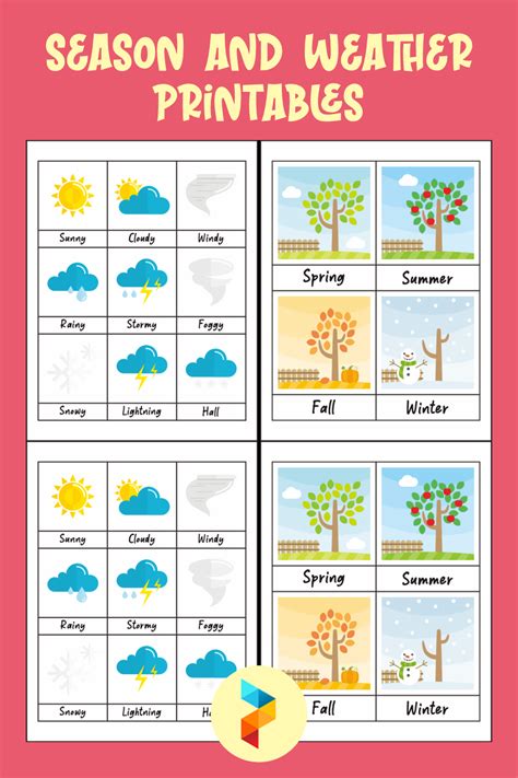 Season And Weather Free - 10 Free PDF Printables | Printablee