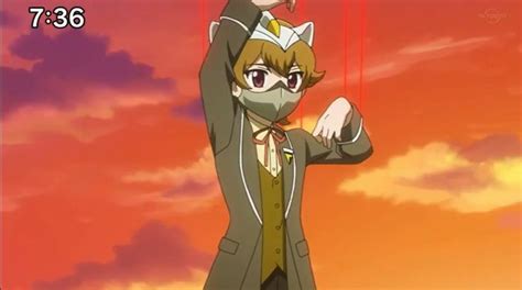 an anime character is holding his hand up in the air while wearing a suit and tie