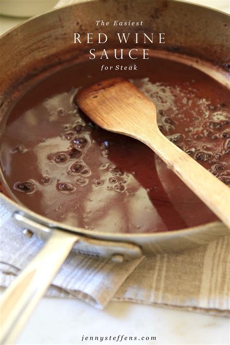 Jenny Steffens Hobick: Red Wine Sauce for Steaks | Easy